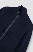 JACHETA Paul & Shark,, Wool and cashmere Hybrid blouson,Bleumarin