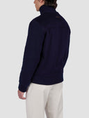 JACHETA Paul & Shark,, Wool and cashmere Hybrid blouson,Bleumarin