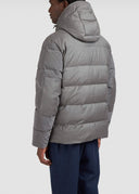 Geaca PAUL&SHARK, Wool and silk puffer jacket with contrast inserts