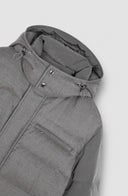 Geaca PAUL&SHARK, Wool and silk puffer jacket with contrast inserts