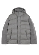 Geaca PAUL&SHARK, Wool and silk puffer jacket with contrast inserts