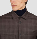 Camasa Paul & Shark,Wool overshirt with checkered pattern