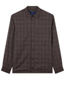 Camasa Paul & Shark,Wool overshirt with checkered pattern