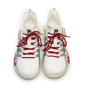 Sneakers JOHN GALLIANO, Knit Print Gazette, Rosu