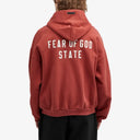Hanorac FEAR OF GOD, Heavy Fleece Fullzip, Crimson Red
