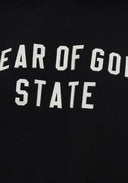 Hanorac FEAR OF GOD, BLACK Sweatshirt with embroidered logo