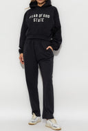 Hanorac FEAR OF GOD, BLACK Sweatshirt with embroidered logo