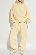 Bluza FEAR OF GOD, Essentials YELLOW Sweatshirt with embroidered logo