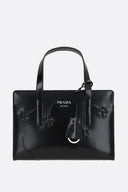 Geanta PRADA, Mini, Re-Edition 1995, Flowers Details, Black