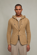 Jacheta LBM, IVAN wool jersey blazer - Maro Deschis