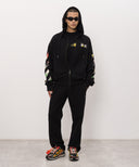 Hanorac OFF WHITE, with Industrial Arrow logo print, Negru