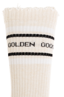 Sosete Golden Goose beige Cotton socks with logo