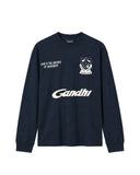 Tricou HOPEIUM Gandhi Football Club cu maneca lunga – Bleumarin