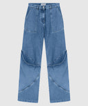 Blugi THE ATTICO, Vintage Deisgn, Oversized, Blue