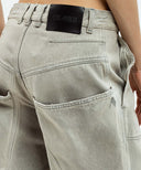 Blugi THE ATTICO, Vintage Deisgn, Oversized, Grey