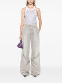 Top THE ATTICO, Crystal-Embellished Tank,White