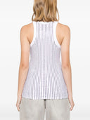 Top THE ATTICO, Crystal-Embellished Tank,White