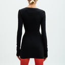 Rochie THE ATTICO, Mini, Logo Insert, Black