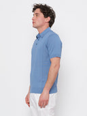 Tricou Paolo Pecora, Guler Polo, Albastru
