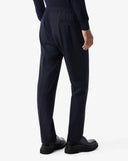 PANTALONI CORNELIANI, technical wool fabric joggers, Navy Blue