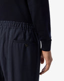 PANTALONI CORNELIANI, technical wool fabric joggers, Navy Blue