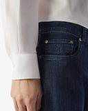 BLUGI CORNELIANI, Stretch Denim, Classic, Blue