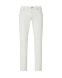 BLUGI CORNELIANI, Stretch Denim, 5 Pocket, Slim Fit, White