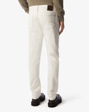 BLUGI CORNELIANI, Stretch Denim, 5 Pocket, Slim Fit, White