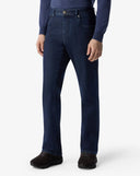 BLUGI CORNELIANI, Stretch Denim, 5 Pocket, Navy Blue
