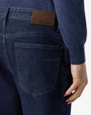 BLUGI CORNELIANI, Stretch Denim, 5 Pocket, Navy Blue