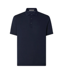 TRICOU CORNELIANI, Polo Design, Button Up, Navy Blue