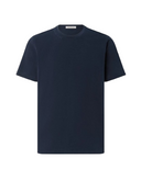 TRICOU CORNELIANI , Round Neck, Print, Cotton, Navy Blue