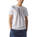 TRICOU CORNELIANI, Crew Neck, Cotton, Stretch, Blue Print, White