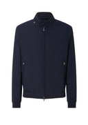 Jacheta CORNELIANI, Semi-lined blue technical wool bomber jacket