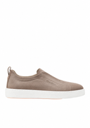 Loafers Santoni,Beige suede slip-on sneaker