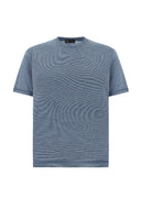 Tricou PAUL&SHARK, COTTON & SILK Silk and cotton T-shirt with micro stripe pattern