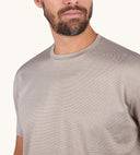 Tricou PAUL&SHARK, Silk and cotton T-Shirt with micro stripe pattern