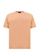 Tricou PAUL&SHARK, Silk and cotton T-shirt with micro stripe pattern