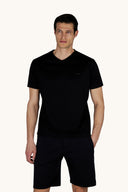 Tricou PAUL&SHARK, Double mercerised cotton jersey V-neck T-shirt