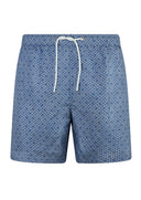 Short PAUL&SHARK, Malibu swim micro shark geometry print