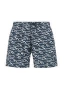 Short PAUL&SHARK, Portofino with iconic Sharks Waves print