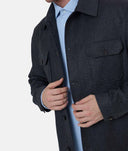 BLUGI CORNELIANI, Dark Wash Slim-fit Denim Pants, Bleumarin