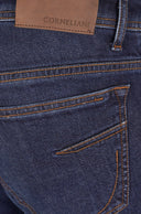 BLUGI CORNELIANI, Slim Fit, Bumbac si Lyocel, Bleumarin