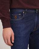BLUGI CORNELIANI, Slim Fit, Bumbac si Lyocel, Bleumarin