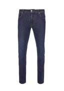 BLUGI CORNELIANI, Slim Fit, Bumbac si Lyocel, Bleumarin