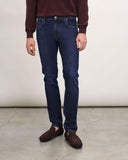 BLUGI CORNELIANI, Slim Fit, Bumbac si Lyocel, Bleumarin