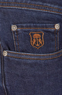BLUGI CORNELIANI, Slim Fit, Bumbac si Lyocel, Bleumarin