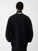 Pulover JACQUEMUS Rond Carré cu fermoar scurt – Negru