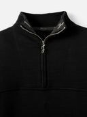 Pulover JACQUEMUS Rond Carré cu fermoar scurt – Negru