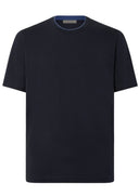 TRICOU CORNELIANI, Navy blue crew neck cotton